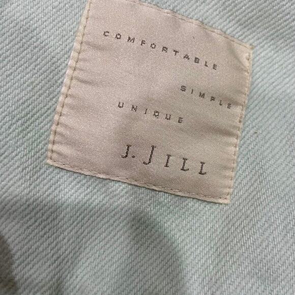 J.JILL DENIM JACKET MINT GREEN SIZE MEDIUM POCKETS VERSATILE AESTHETIC CORE - Picture 4 of 12